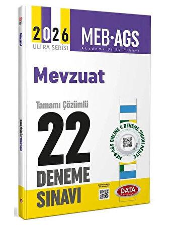 Data 2026 MEB-AGS Mevzuat 22 Deneme Çözümlü Ultra Serisi