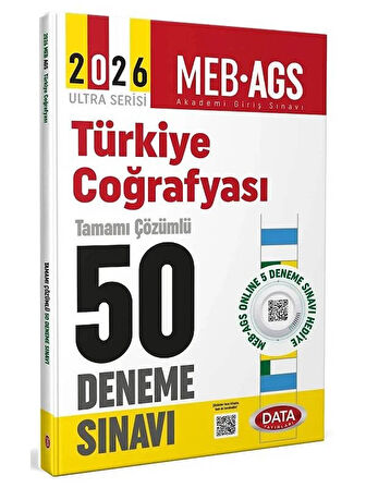 Data 2026 MEB-AGS Türkiye Coğrafyası 50 Deneme Çözümlü