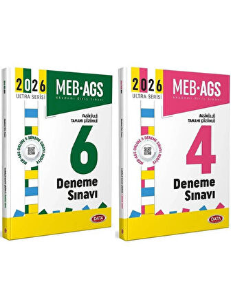 Data 2026 MEB-AGS Tüm Dersler 6+4 Deneme 2 li Set Ultra Serisi