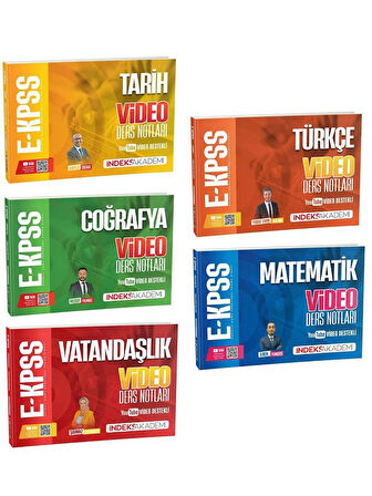  İndeks 2026 EKPSS Video Ders Notları 5 li Set 