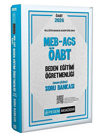 Pegem 2026 ÖABT MEB-AGS Beden Eğitimi Öğretmenliği Soru Bankası Çözümlü