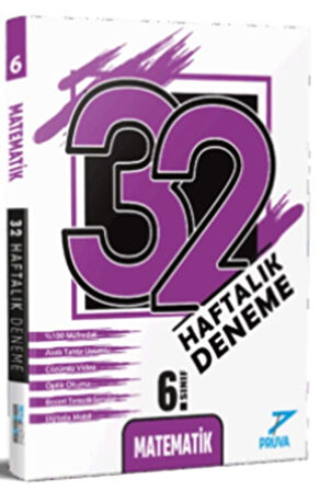 Pruva 2026  6. Sınıf Matematik 32 Haftalık Deneme
