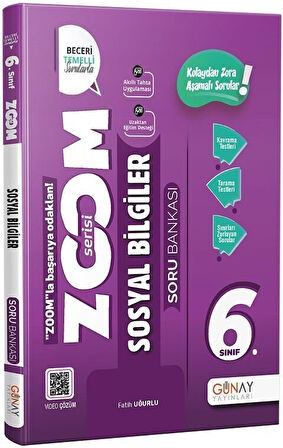 Günay 2026 6. Sınıf Sosyal Bilgiler Yeni Zoom Soru Bankası