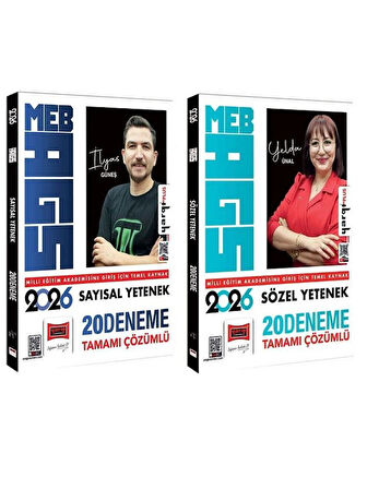 Yargı 2026 MEB-AGS Sayısal + Sözel Yetenek 20+20 Deneme 2 li Set
