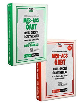 Pegem 2026 ÖABT MEB-AGS Okul Öncesi Öğretmenliği Konu Anlatımlı + Soru Bankası 2 li Set