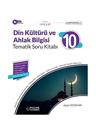 Palme 2026 10. Sınıf Din Kültürü ve Ahlak Bilgisi Joker Tematik Soru Kitabı