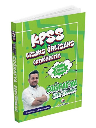 Dizgi 2026 KPSS Lisans Lise Ortaöğretim Ön Lisans Coğrafya Soru Bankası Çözümlü