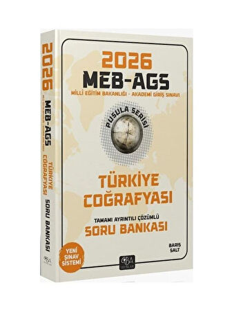 CBA 2026 MEB-AGS Türkiye Coğrafyası Soru Bankası Çözümlü Pusula Serisi