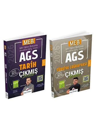 Dizgi 2026 MEB-AGS Tarih + Türkiye Coğrafyası Çıkmış Sorular 2 li Set