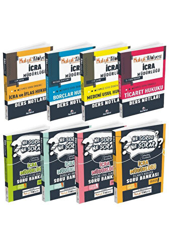 Dizgi 2026 Hukuk Atölyesi İcra Müdürlüğü Ders Notları + Soru Bankası 8 li Set 