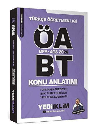 Yediiklim 2026 ÖABT MEB-AGS Türkçe Türk Halk, Eski Türk, Yeni Türk Edebiyatı Konu Anlatımı 