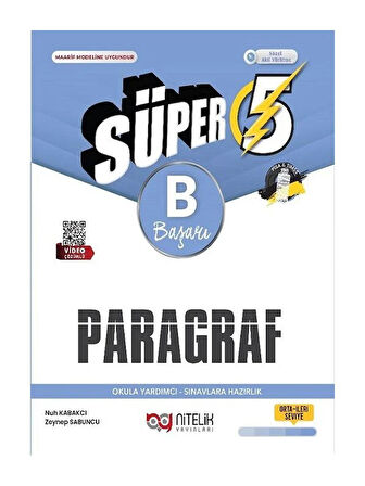 Nitelik 2026 5. Sınıf Paragraf Süper B Soru Kitabı 