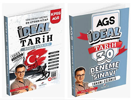 Dizgi Kitap 2026 MEB-AGS İdeal Tarih Soru Bankası + 30 Deneme 2 li Set - Birol Yetimoğlu Dizgi Kitap Yayınları