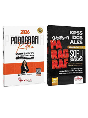 Hoca Kafası + Yönerge 2026 KPSS TYT ALES DGS Kafala + Muhtemel Paragraf Soru Bankası 2 li Set