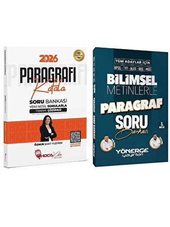 Hoca Kafası + Yönerge 2026 KPSS TYT ALES DGS Kafala + Bilimsel Metinlerle Paragraf Soru Bankası 2 li Set