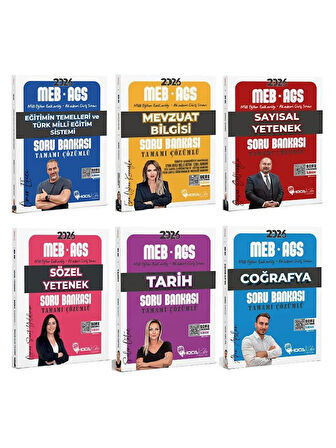 HocaKafası 2026 MEB-AGS Tüm Dersler Soru Bankası 6 lı Set 