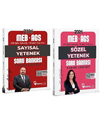 HocaKafası 2026 MEB-AGS Sayısal + Sözel Yetenek Soru Bankası 2 li Set