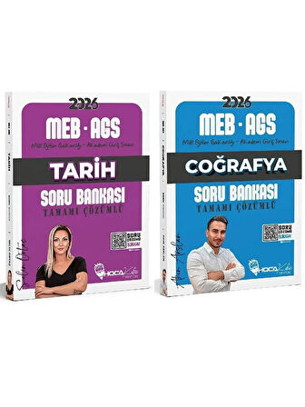 HocaKafası 2026 MEB-AGS Tarih + Coğrafya Soru Bankası 2 li Set
