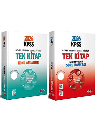 Data 2026 KPSS Genel Yetenek Genel Kültür Konu Anlatımlı + Soru Bankası 2 li Set