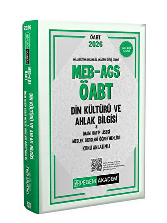 Pegem 2026 ÖABT MEB-AGS Din Kültürü ve Ahlak Bilgisi Öğretmenliği Konu Anlatımlı