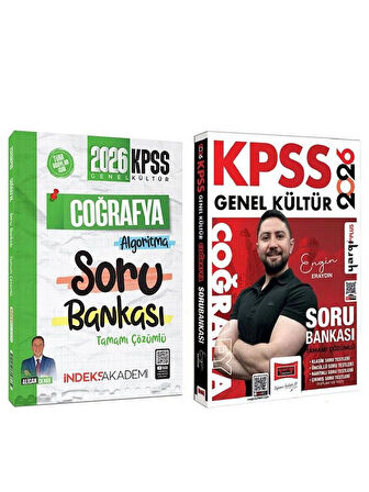 Yargı + İndeks 2026 KPSS Coğrafya Soru Bankası 2 li Set