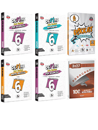 Anla Kaza + Fi 6. Sınıf Maarif Model Tüm Dersler Soru Bankası + Anla Kazan Paragraf 6 lı Set