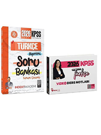 Hoca Kafası + İndeks 2026 KPSS Türkçe Video Ders Notları + Soru Bankası 2 li Set 