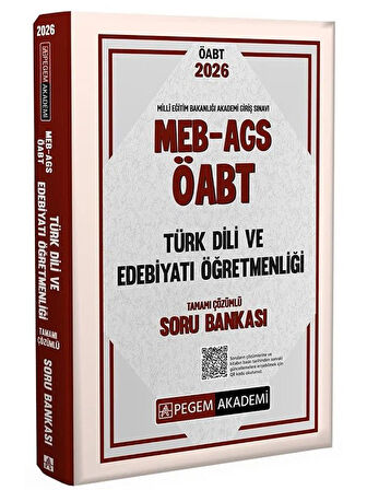 Pegem ÖABT MEB-AGS Türk Dili ve Edebiyatı Öğretmenliği Soru Bankası Çözümlü Pegem Akademi Yayınları