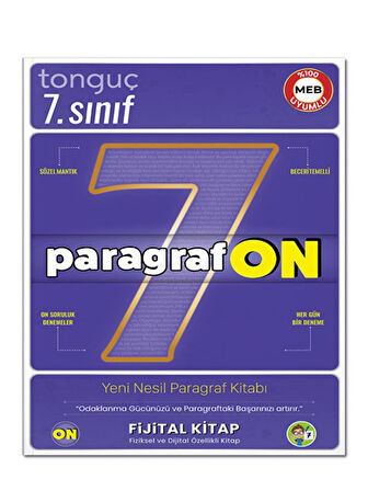 Tonguç 2026 7. Sınıf ParagrafON Fijital Yeni Nesil Paragraf Kitabı