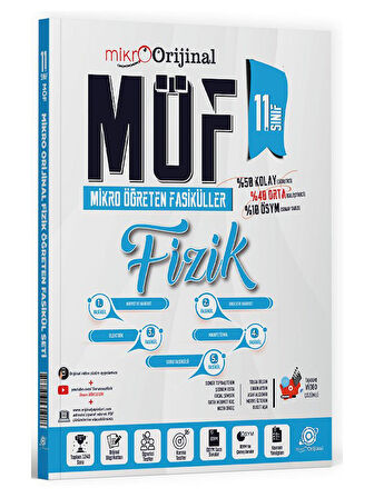 Orijinal 2026 11. Sınıf Fizik MÖF Mikro Öğreten Fasiküller 5. Soru Fasikülü