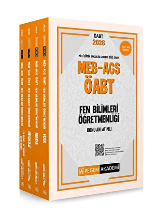 Pegem 2026 ÖABT MEB-AGS Fen Bilimleri Konu Anlatımı Modüler Set