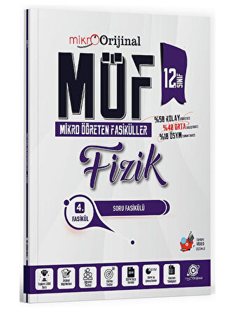 Orijinal 2026 12. Sınıf Fizik MÖF Mikro Öğreten Fasiküller 4. Soru Fasikülü 