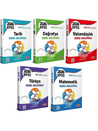 Data 2026 KPSS Genel Yetenek Genel Kültür Ultra Konu Anlatımlı 5 li Set