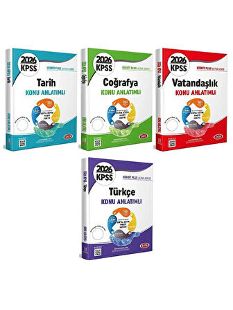 Data 2026 KPSS Tarih + Coğrafya + Vatandaşlık + Türkçe Ultra Konu Anlatımlı 4 lü Set