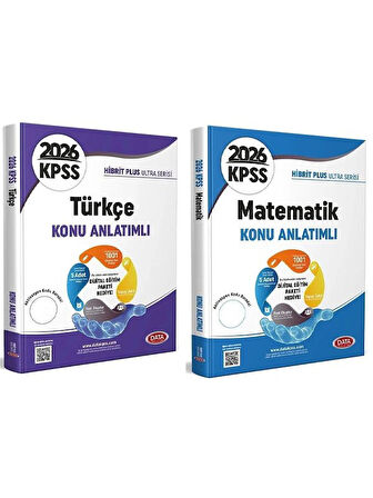 Data 2026 KPSS Türkçe + Matematik Ultra Konu Anlatımlı 5 li Set