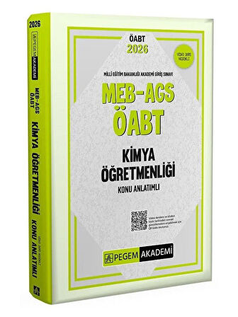 Pegem 2026 ÖABT MEB-AGS Kimya Öğretmenliği Konu Anlatımlı