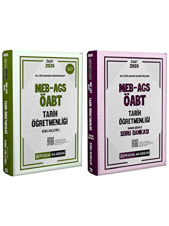 Pegem 2026 ÖABT MEB-AGS Tarih Öğretmenliği Konu + Soru Bankası 2 li Set 