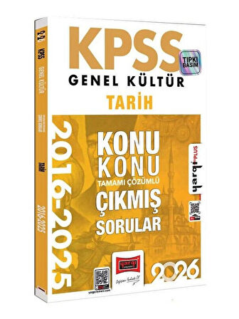 Yargı 2026 KPSS Tarih Çıkmış Sorular 2016-2025 Konu Konu Çözümlü