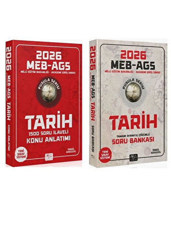 CBA 2026 MEB-AGS Tarihin Pusulası Konu Anlatımı + Soru Bankası 2 li Set