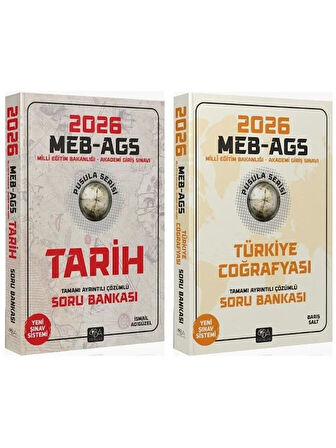 CBA 2026 MEB-AGS Tarihin + Coğrafya Pusulası Soru Bankası 2 li Set 