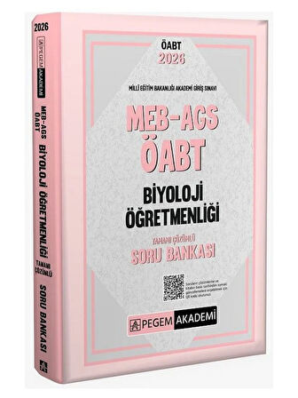 Pegem 2026 ÖABT MEB-AGS Biyoloji Öğretmenliği Soru Bankası Çözümlü
