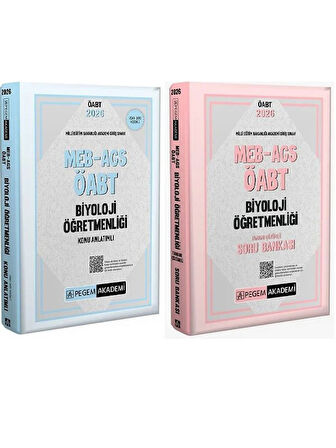 Pegem 2026 ÖABT MEB-AGS Biyoloji Öğretmenliği Konu Anlatımlı + Soru bankası 2 li Set