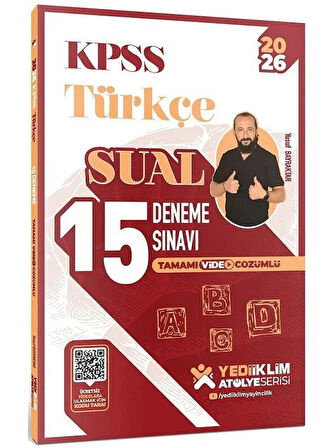 Yediiklim 2026 KPSS Türkçe Sual 15 Deneme Atölye Serisi Çözümlü