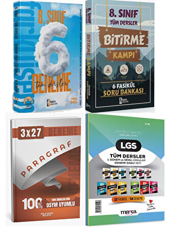 Marka +İsem 2026 LGS Tüm Dersler Bitirme Kampı ile 6 lı Deneme + Marka Branş Branş Deneme 4 lü Set
