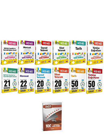 Data 2026 MEB-AGS Tüm Dersler Soru Bankası + 183 Deneme 12 li Set Anla Kazan Paragraf