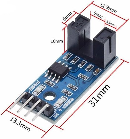 Alkatronik Motor Hız Sensor Modülü,enkoder,pals Sayıcı,5v,15ma,lm393 Entegre