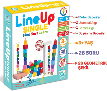 Line Up Single - Tek Oyuncu YENİ NESİL ALGI VE ZEKA OYUNU