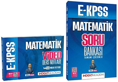 İndeks Akademi 2026 EKPSS Matematik Video Ders Notları + Soru Bankası 2 li Set - Eren Tunçer İndeks Akademi Yayıncılık