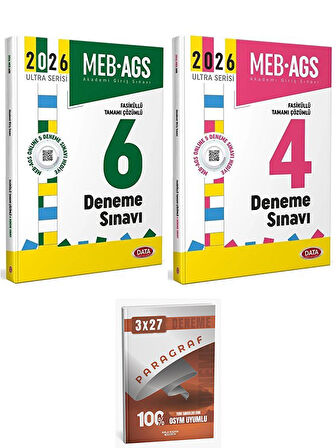 Data 2026 MEB-AGS Tüm Dersler 6+4 Deneme 2 li Set Anla Kazan Paragraf