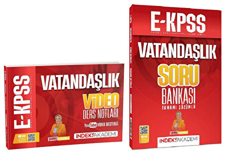İndeks Akademi 2026 EKPSS Vatandaşlık Video Ders Notları + Soru Bankası 2 li Set - Şahnaz Eseroğlu İndeks Akademi Yayıncılık